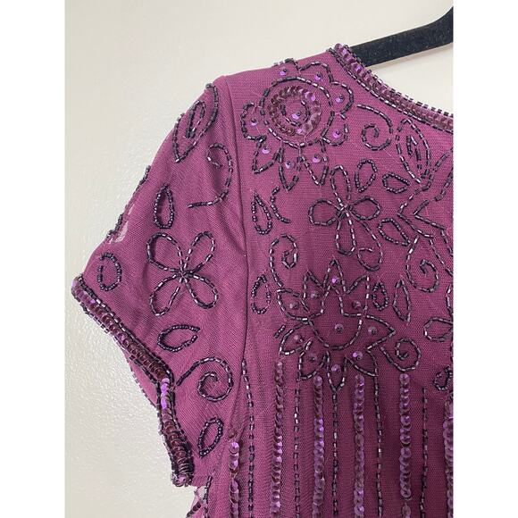 ADRIANNA PAPELL DRESS GOWN 10 MOTHER OF THE BRIDE FORMAL EVENING BRIDESMAID - Picture 9 of 16